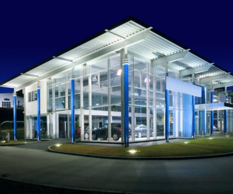 Building facade lighting by Perspective1